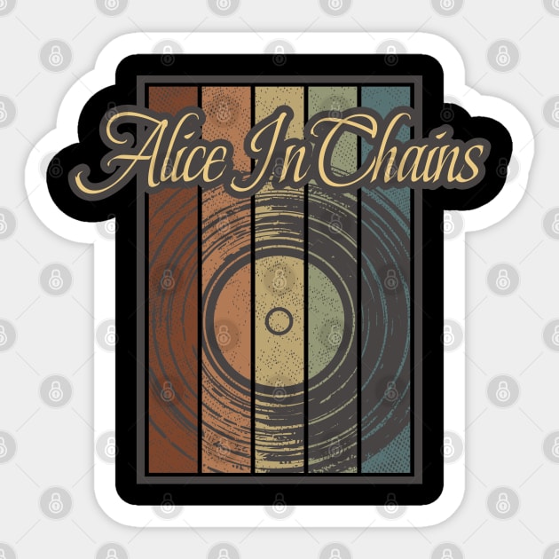 Alice In Chains Vynil Silhouette Sticker by North Tight Rope